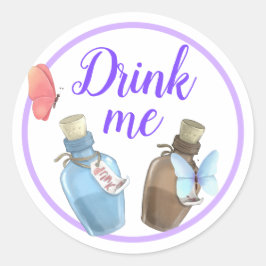 Alisa in Onederland Ronde Sticker