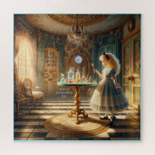 Alisa's betoverde sleutel: de magische drankkamer legpuzzel