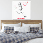 ALISHA LEHMANN, WALL ART, WALL DECOR CANVAS AFDRUK (Insitu (Slaapkamer))