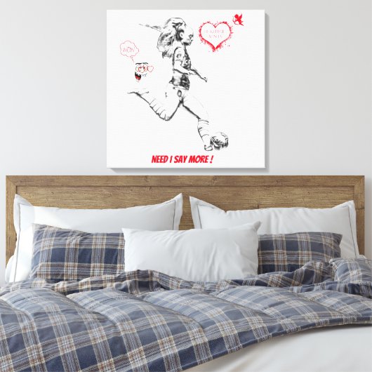 ALISHA LEHMANN, WALL ART, WALL DECOR CANVAS AFDRUK (Insitu (Slaapkamer))