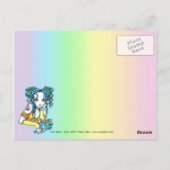 "Alisha" Snoep Rainbow Fae Briefkaart (Achterkant)