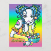 "Alisha" Snoep Rainbow Fae Briefkaart (Voorkant)