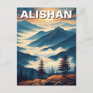 Alishan Taiwan Reizen Briefkaart