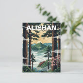 Alishan Taiwan Travel Briefkaart (Staand voorkant)