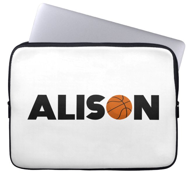 Alison Basketball Laptop Sleeve (Voorkant)