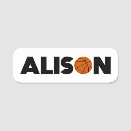 Alison Basketball Name Tag