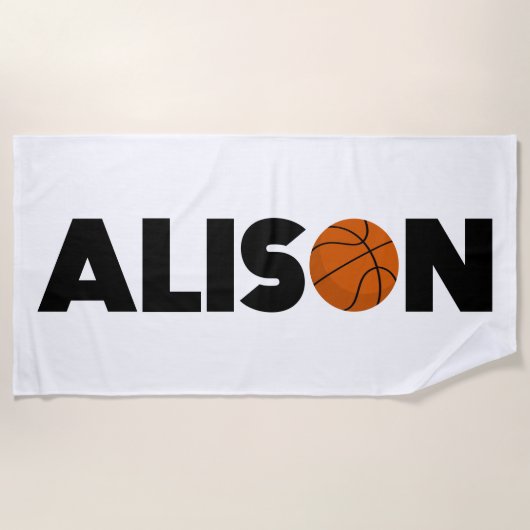 Alison Basketball Strandlaken (Voorkant)