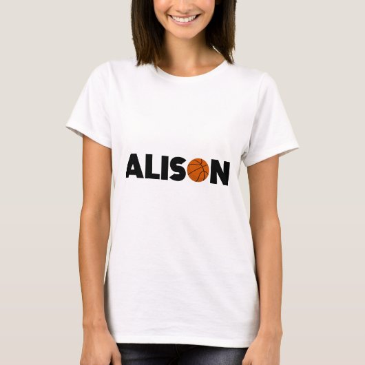Alison Basketball T-shirt (Voorkant)
