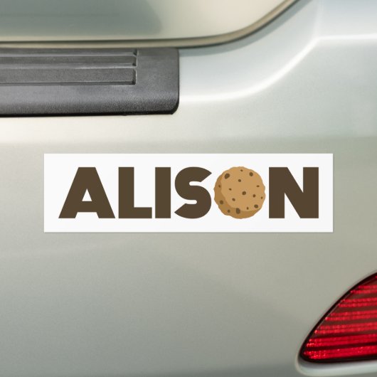 Alison cookie bumpersticker (Op auto)
