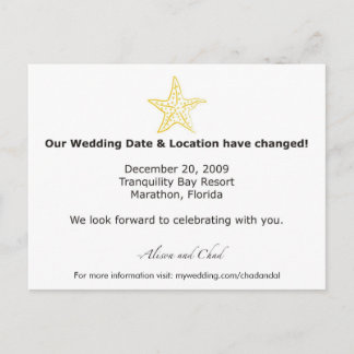 Alison - Date Change-Update Briefkaart