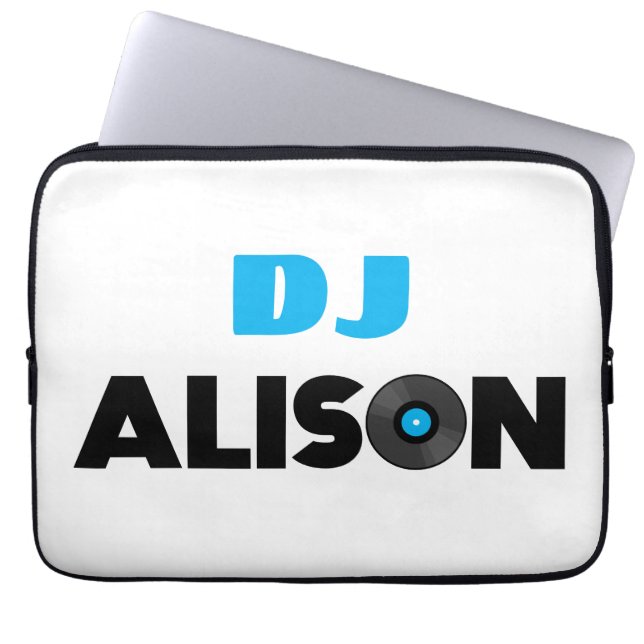 Alison DJ Laptop Sleeve (Voorkant)