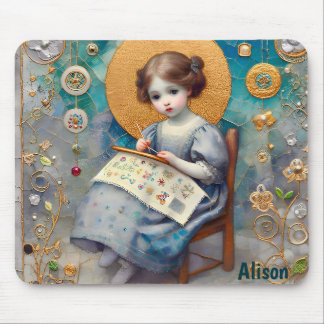 ALISON ~ Gelukkige Verjaardag ~ Vintage Meisje ~ Muismat