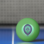 ALISON ~ Grappig fractal patroon ~ Pingpongbal (Net)