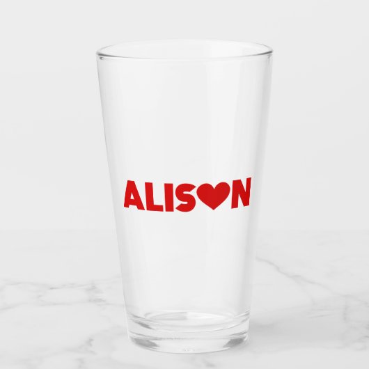 Alison Love Glas (Voorkant)