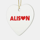 Alison Love Keramisch Ornament (Links)