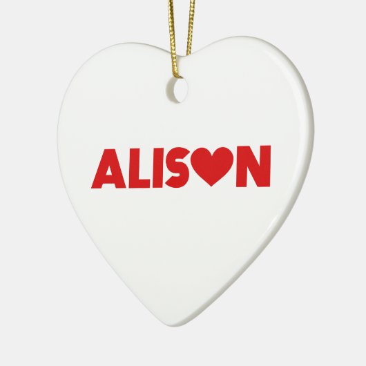 Alison Love Keramisch Ornament (Links)