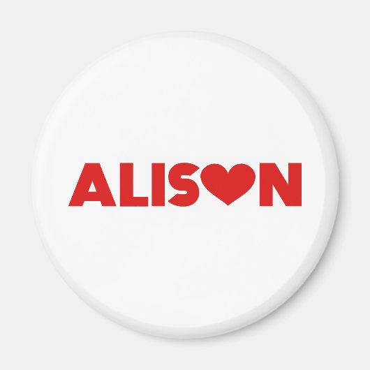 Alison Love Magneet (Voorkant)