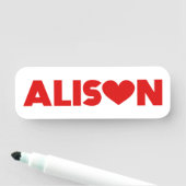Alison Love Naamplaatje (In situ)