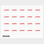 Alison Love Ronde Sticker (Vel)