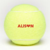 Alison Love Tennisballen (Voorkant)