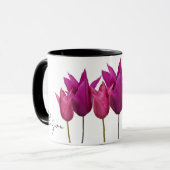 Alison naam roze tulp bloemen Mok (Voorkant links)
