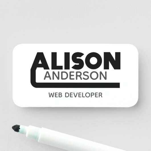 Alison Name Tag (In situ)