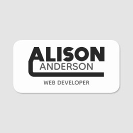 Alison Name Tag