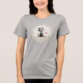 ALISON-peptide - cat 2, aangepaste tekst Tri-Blend Shirt