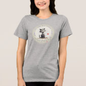 ALISON peptide - cat 2, custom text Tri-Blend Shir Tri-Blend Shirt (Voorkant)