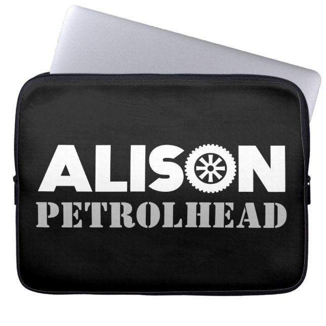 Alison Petrol Head Laptop Sleeve (Voorkant)
