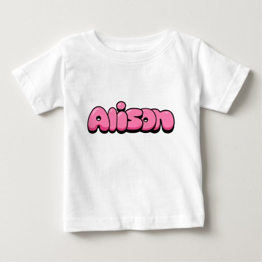 Alison Pink Baby T-Shirt (Voorkant)