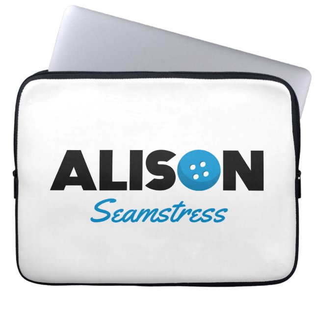 Alison Seamstress Laptop Sleeve (Voorkant)