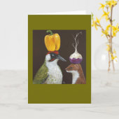 Alistair en Mooney tijdens het vegetarische festiv Kaart (Gele Bloem)