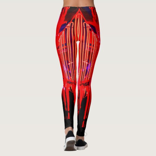 Alistra Electronic Cyber Punk Neon Rave Leggings (Achterkant)