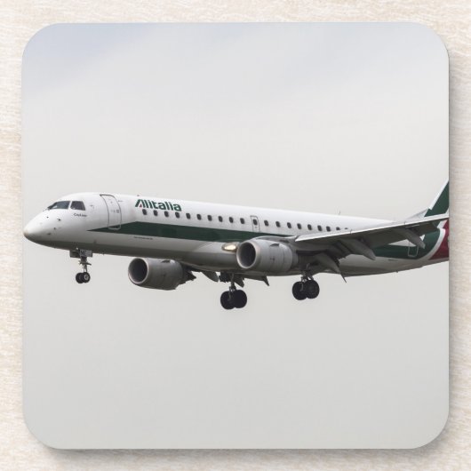 Alitalia Embraer 190 Bier Onderzetter (Voorkant)