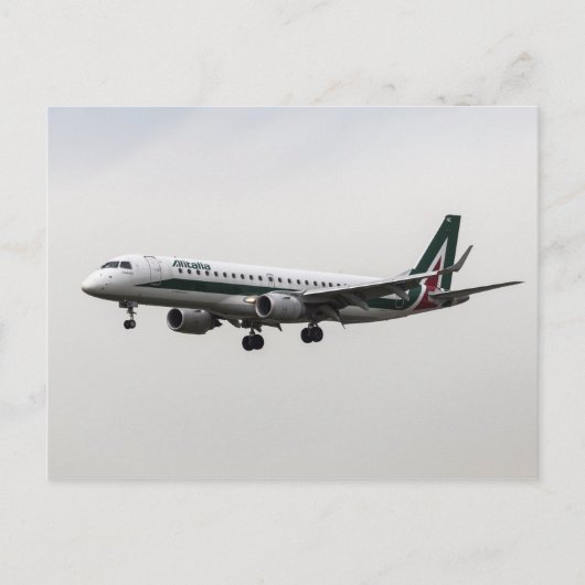 Alitalia Embraer 190 Briefkaart (Voorkant)