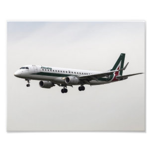 Alitalia Embraer 190 Foto Afdruk
