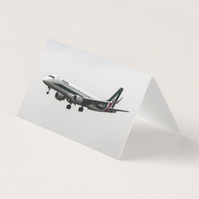 Alitalia Embraer 190 Kaart (Voorkant)