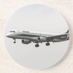 Alitalia Embraer 190 Zandsteen Onderzetter