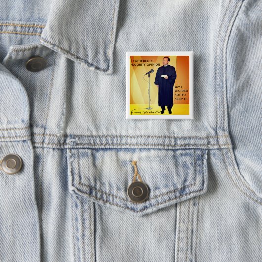 Alito's hypocrisie vierkante button 5,1 cm (In situ)