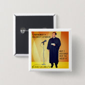 Alito's hypocrisie vierkante button 5,1 cm (Voorkant /achterkant)