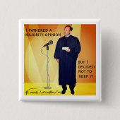 Alito's hypocrisie vierkante button 5,1 cm (Voorkant)