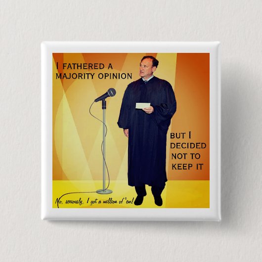 Alito's hypocrisie vierkante button 5,1 cm (Voorkant)