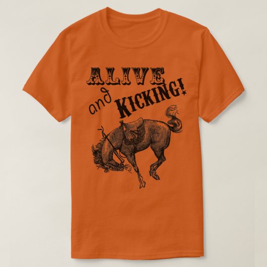 Alive and Kicking Horse T-shirt (Design voorkant)