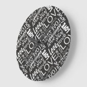 Alive Black and White Gallery Love Words Art Grote Klok (Hoek)