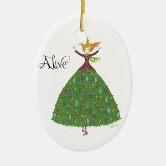 "Alive" boomrokken Keramisch Ornament