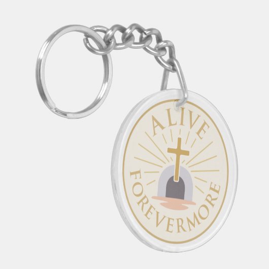 Alive Forevermore Easter 2026 Acrylic Keychain (Voorkant Links)