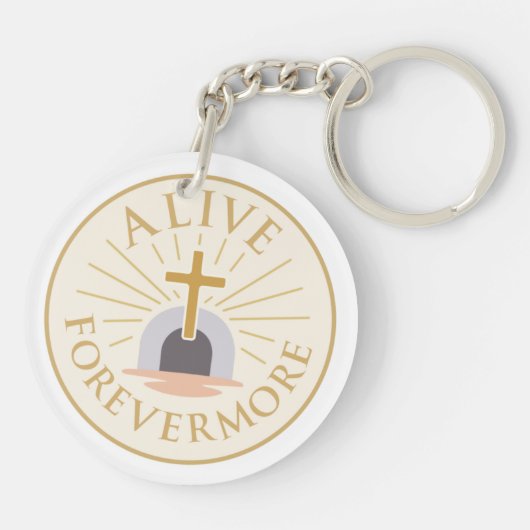 Alive Forevermore Easter 2026 Acrylic Keychain (Achterkant)