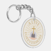 Alive Forevermore Pasen 2026 Acryl Sleutelhanger (Voorkant Links)