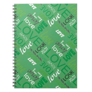 Alive Green Gallery Love Words Art Notitieboek